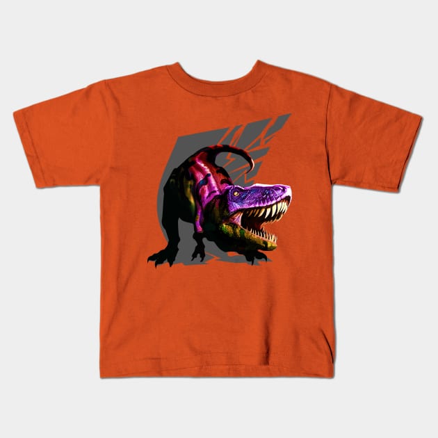 Dino Vibes 3 Kids T-Shirt by tyferrell1